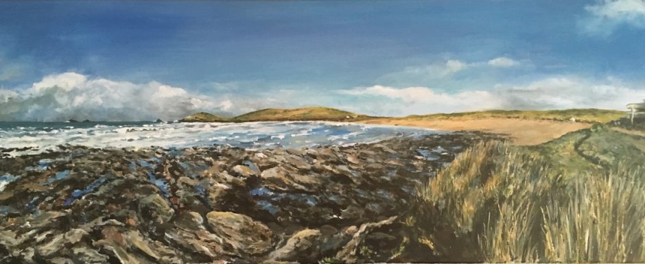 Constantine Bay, acrylic painting on canvas